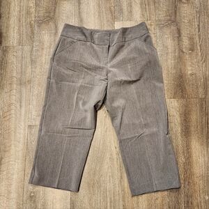 Nicole Miller Grey Crop Trousers